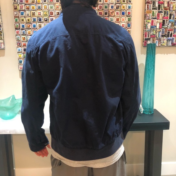 Gap Navy Blue Bomber Jacket - Picture 2 of 5